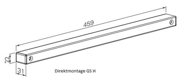 ECO Gleitschiene GS-H - RAL 9016